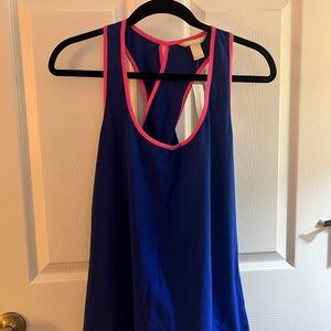 NWT Banana Republic Navy Top with Pink Trim